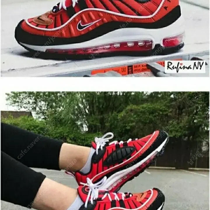 NIKE AIR 맥스98 하바네로레드 한정판 정품(새상품)사이즈 280