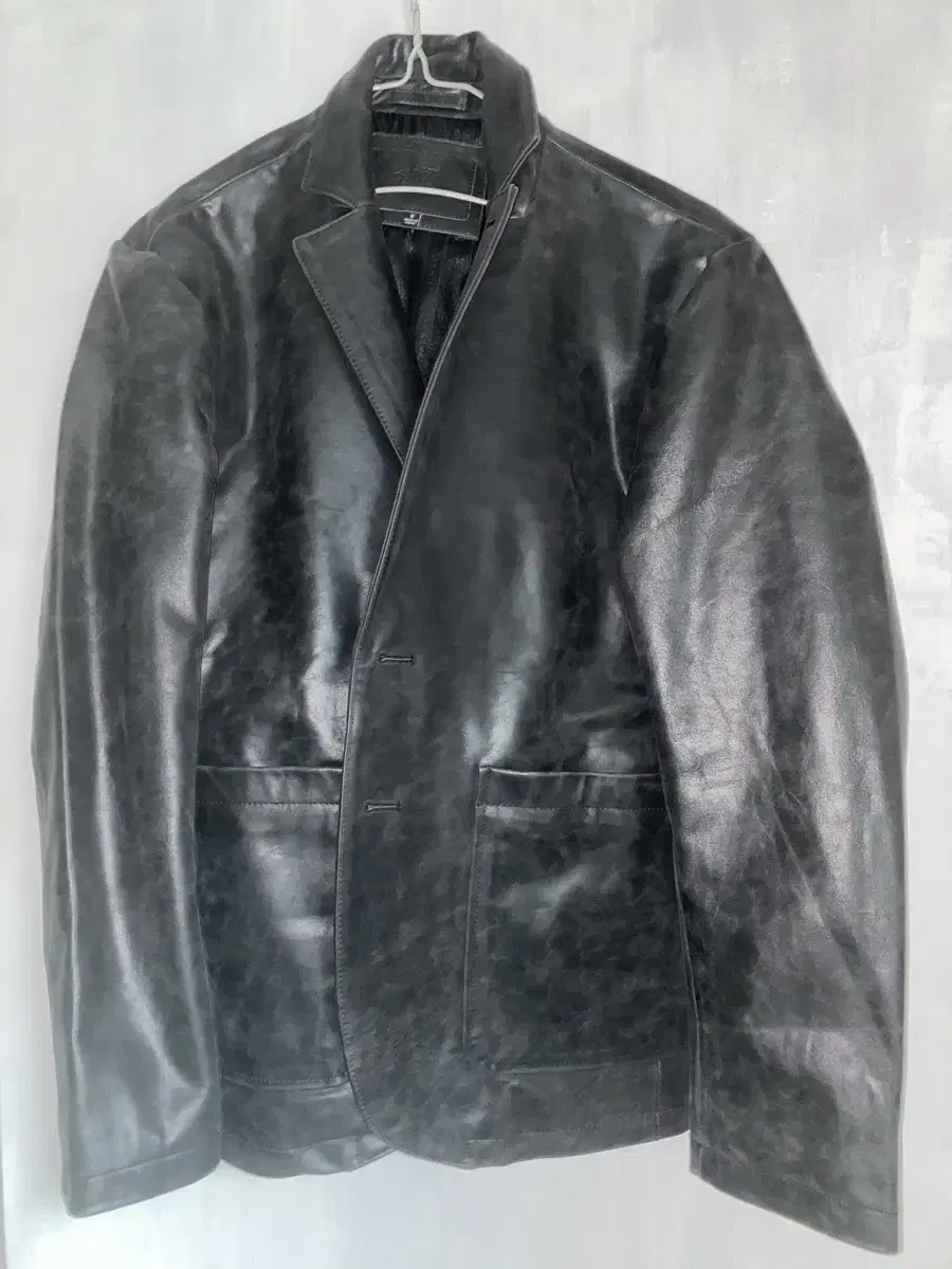 (스투시)Stussy Leather Sport Coat blk Small