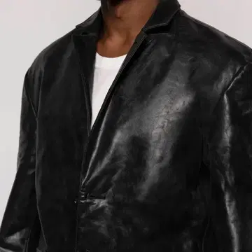 스투시)Stussy Leather Sport Coat blk Small | 브랜드 중고거래