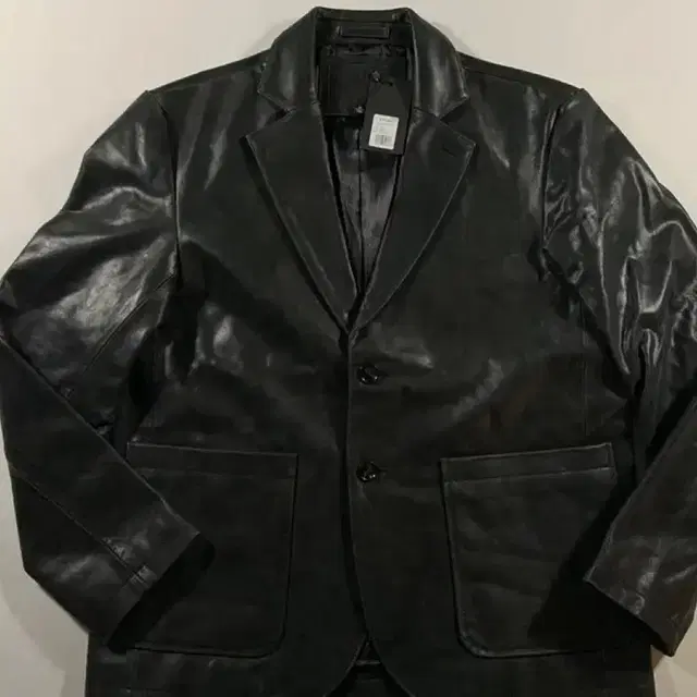 (스투시)Stussy Leather Sport Coat blk Small