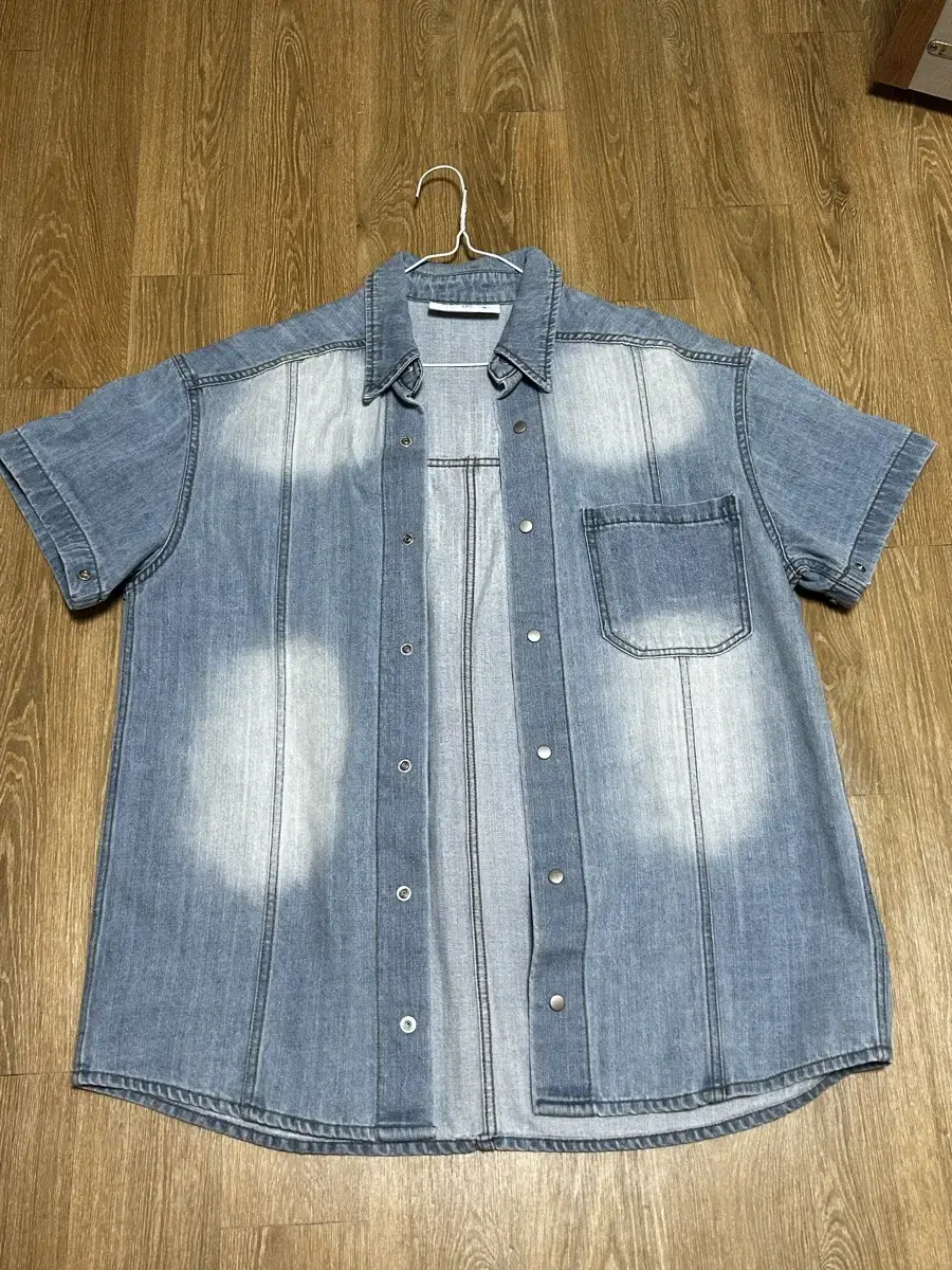 Bauro Denim Muscle Short Sleeve Shirt