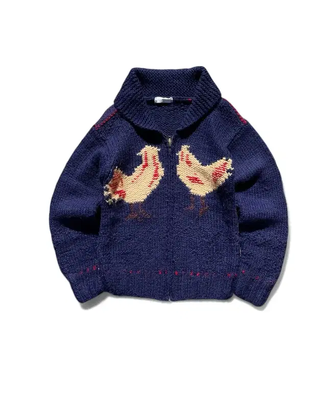 Vintage Chicken Cowichan Sweater