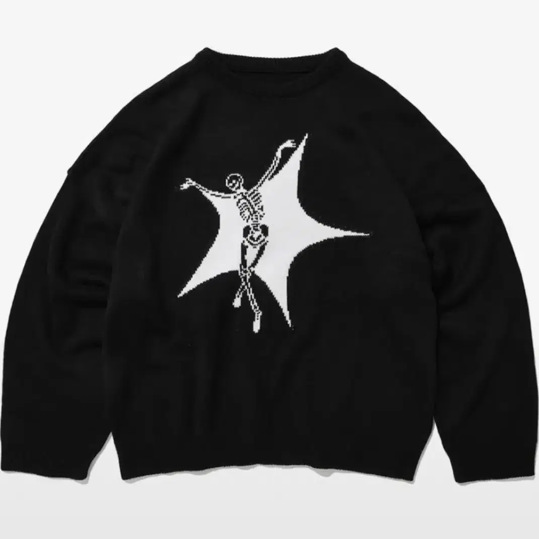 SUADE SKULL STAR KNIT [BLACK]