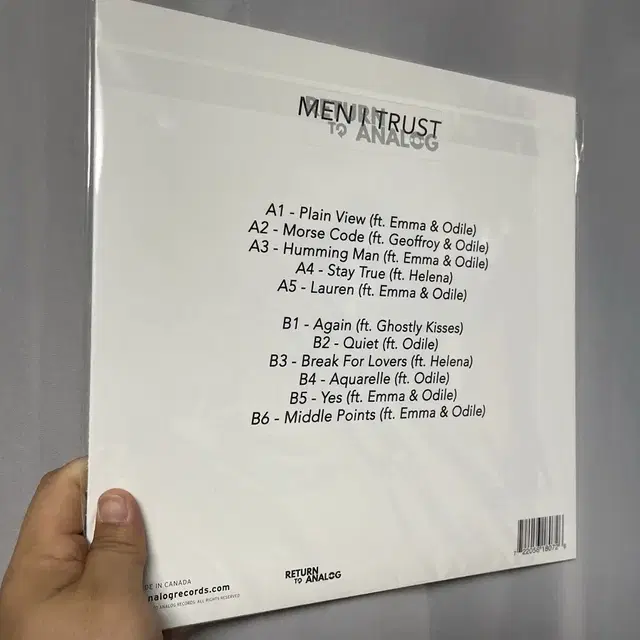 Men I trust 앨범 LP판매합니다