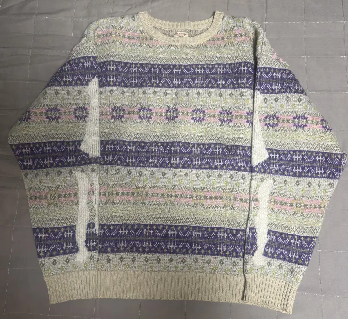 [3] Capital Fair Isle Bone Knit