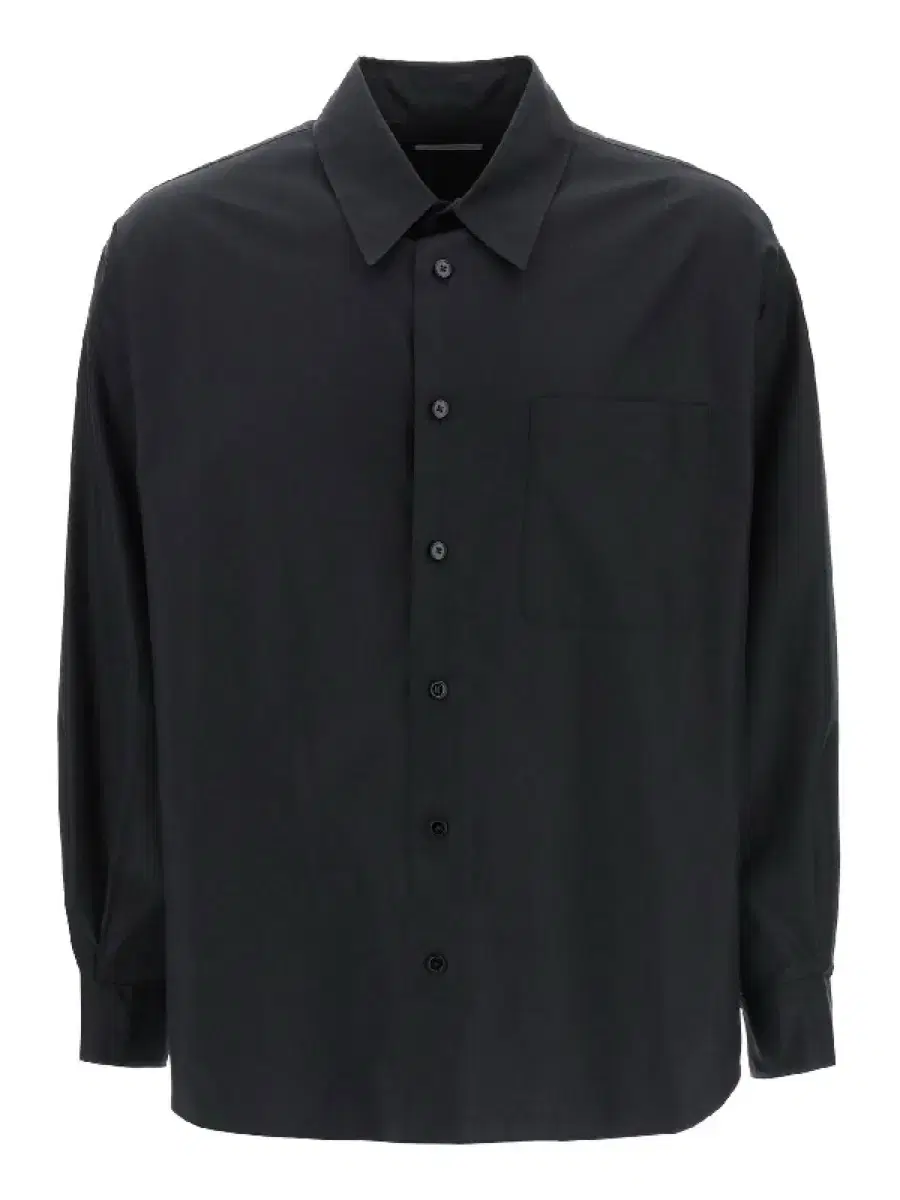 [New Arrivals] FW23 Lemaire Relaxed Silk Shirt Ash Black Size L