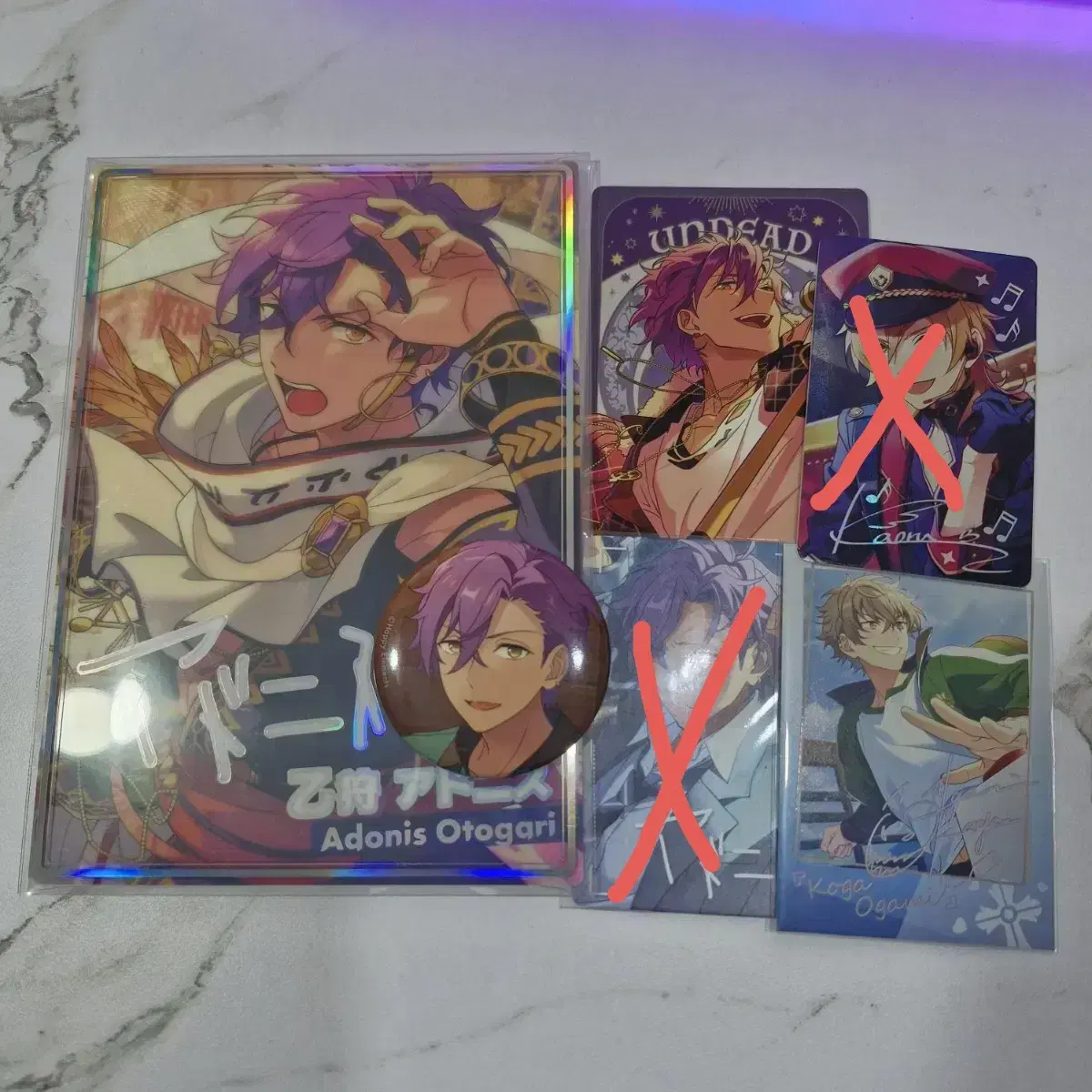 Anstar Adonis Koga Undead Rainbow Photolite Arcana Canbadge photocard Pasha