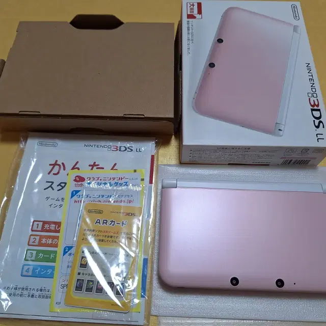 거의새제품 핑크 3dsll 3dsxl 특A 박스셋 닌텐도 일본판 기스X