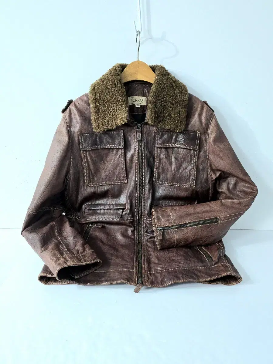 Toras Vintage Carapertalented Leather Jacket