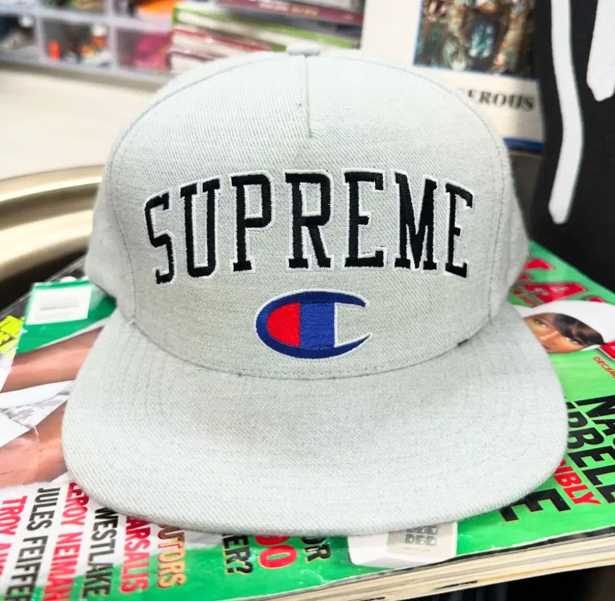 슈프림 x 챔피온 supreme champion 5 panel 스냅백