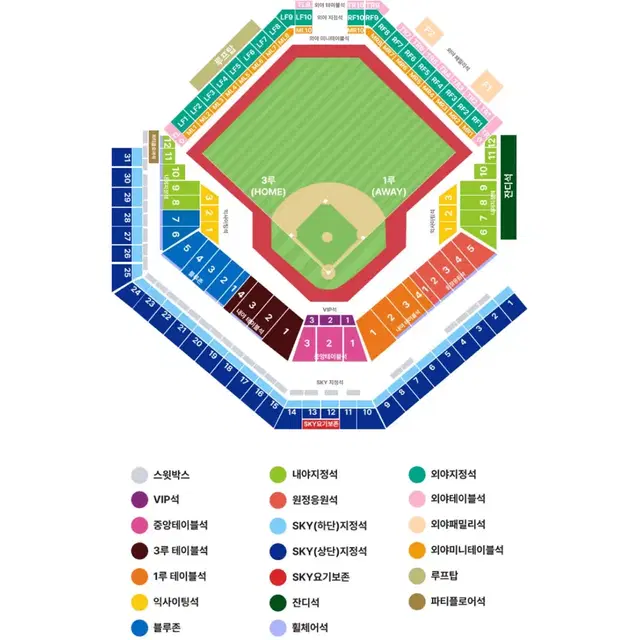 플레이오프 5차전 3루 Sky 스카이석 2연석 LG 삼성