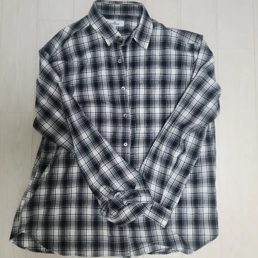 아워스코프 OLIVER Check Shirts (Black)