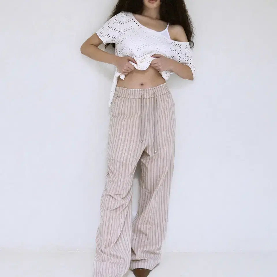 폴리수엠 바지 fresh effortless pants 베이지 beige