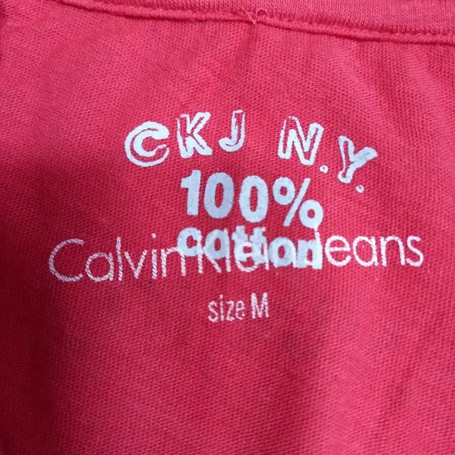 M90 CALVIN KLEIN 여성 면 프린팅 긴팔셔츠 진핑크 M-677