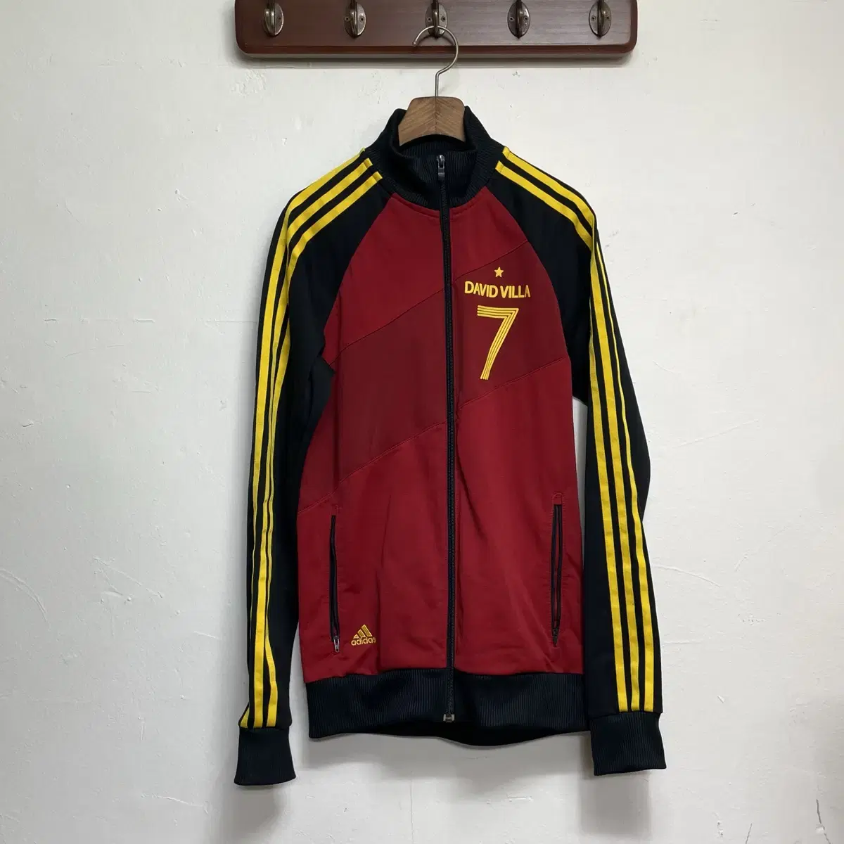 Adidas David Villa Red Jersey Jacket