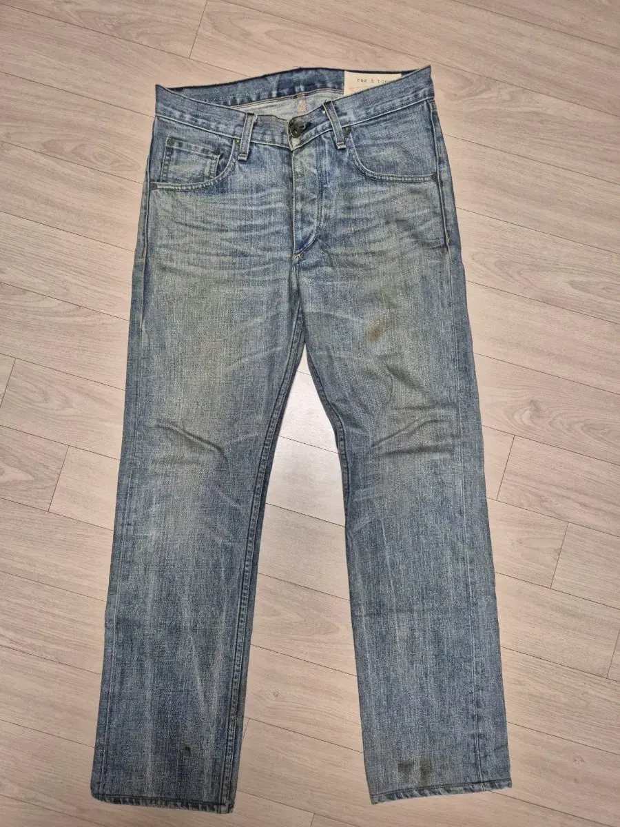 [30] Rack and Bone Slim-Straight Denim Jeans