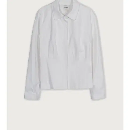 새상품) 페스토 PINTUCK SHIRT JACKET WHITE