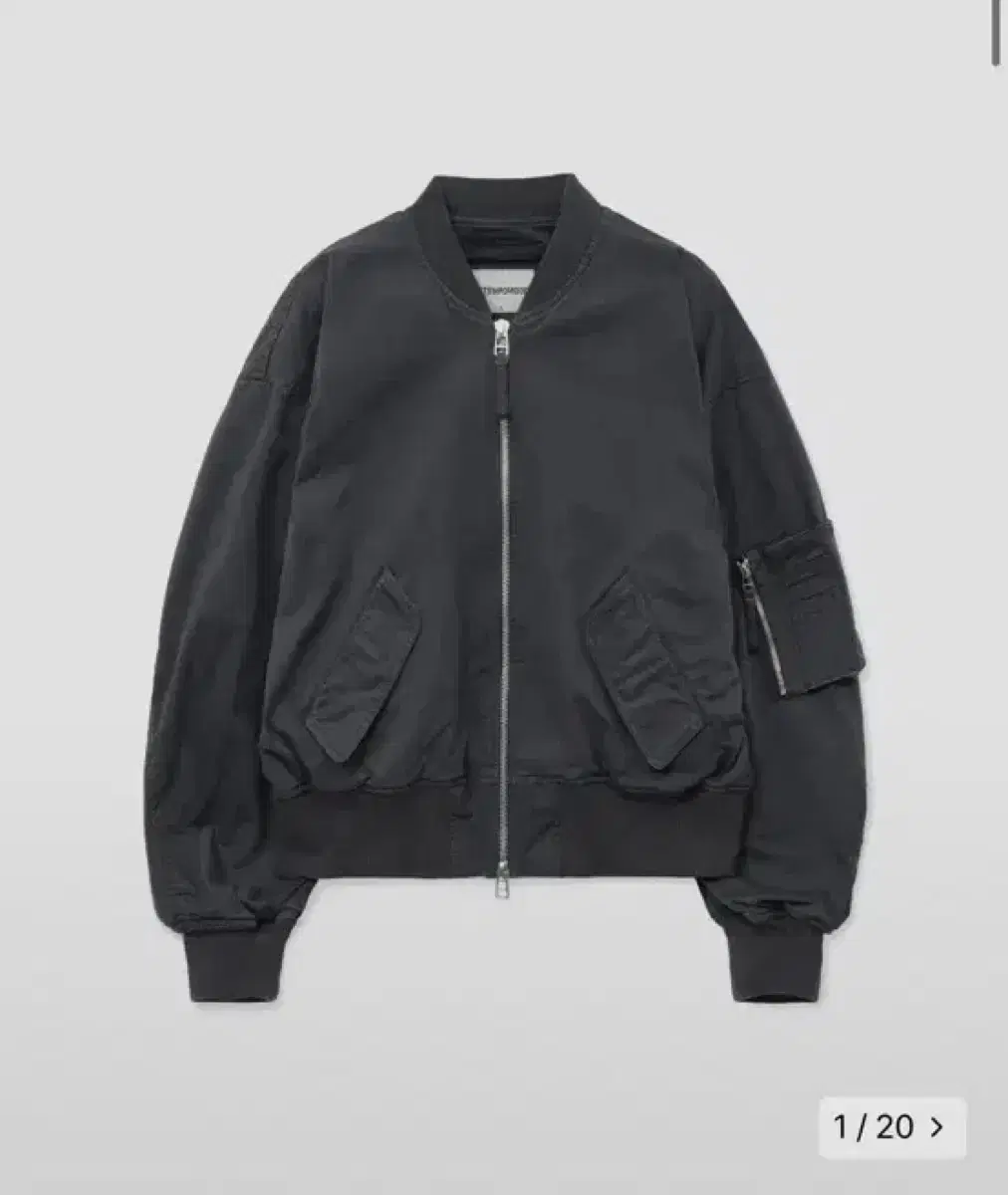 Intemperate Canvas Flight Jacket in Smoked Charcoal