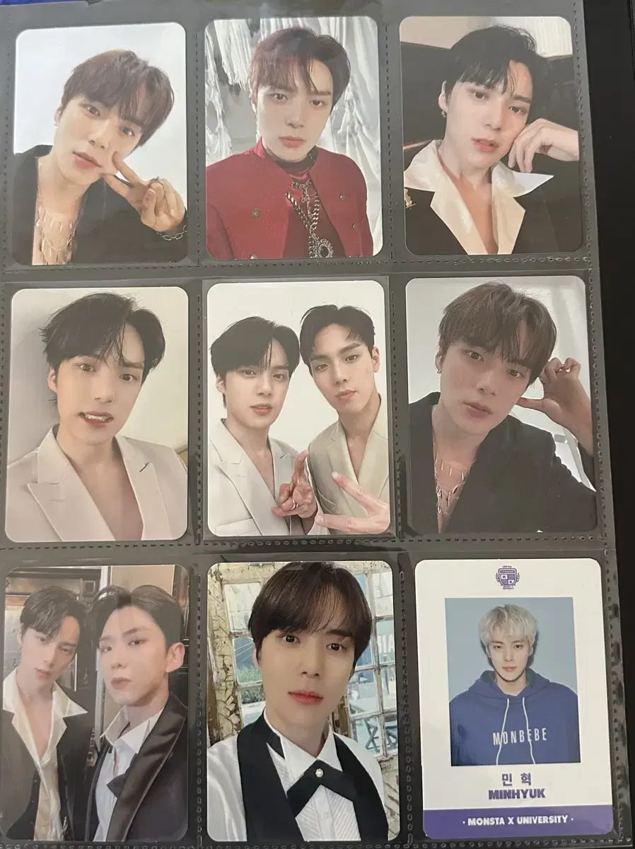 monsta x photocard minhyukpoka hyungwonpoka kihyunpoka changyunpoka shownupoka