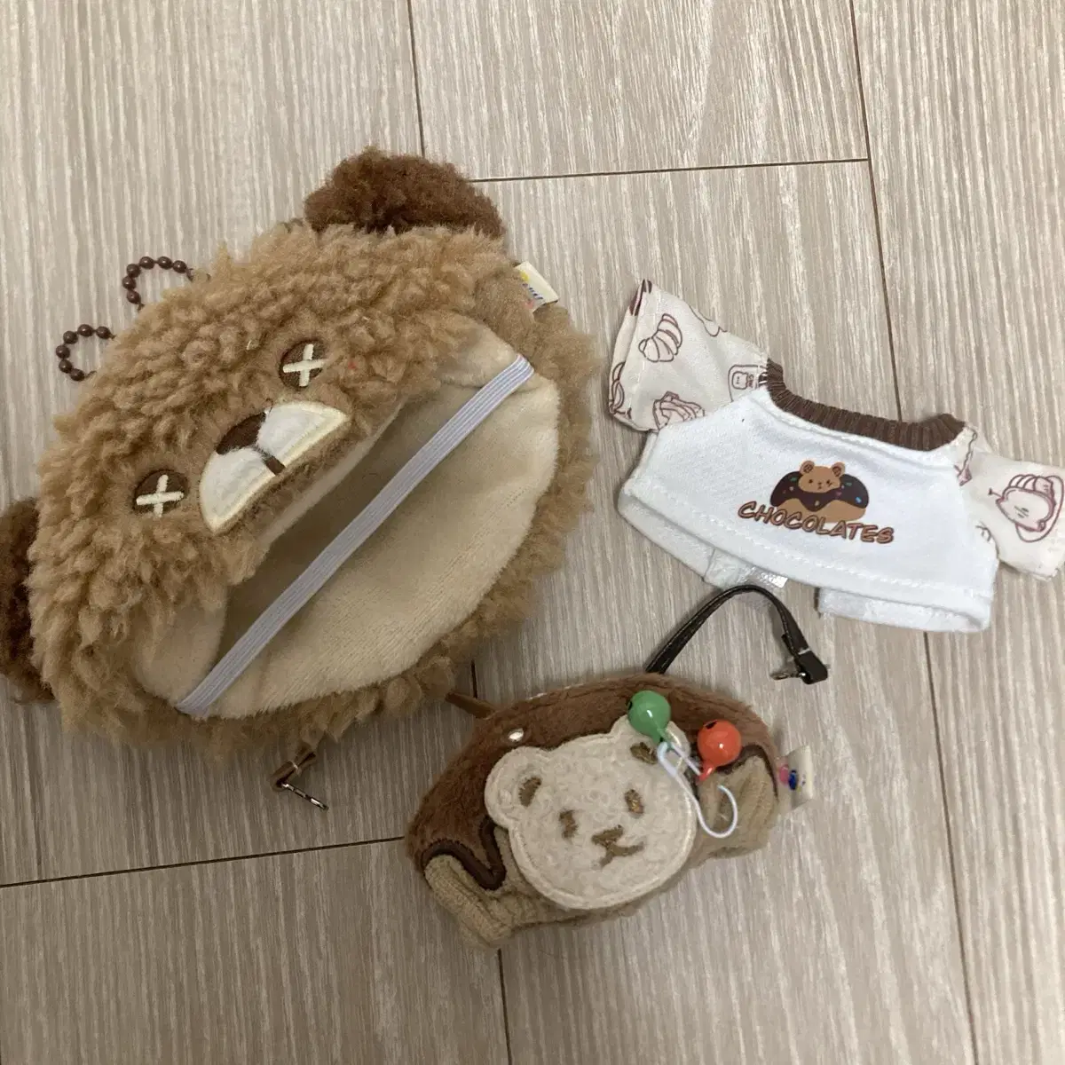 10cm 인형옷 곰돌이옷 2벌