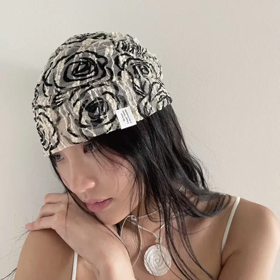 유지떼 Floral SUMMER Hat 아이보리