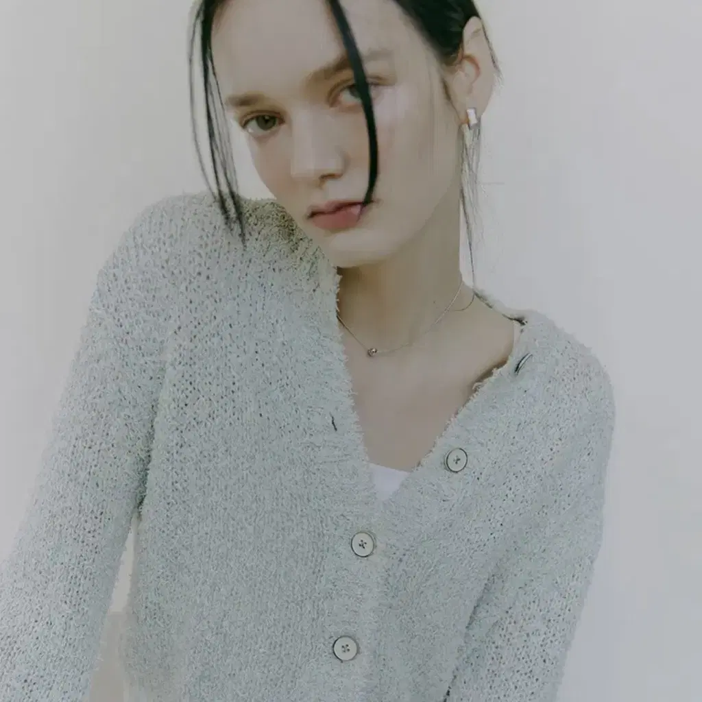 에트몽 가디건 Color Blend Knit Cardigan