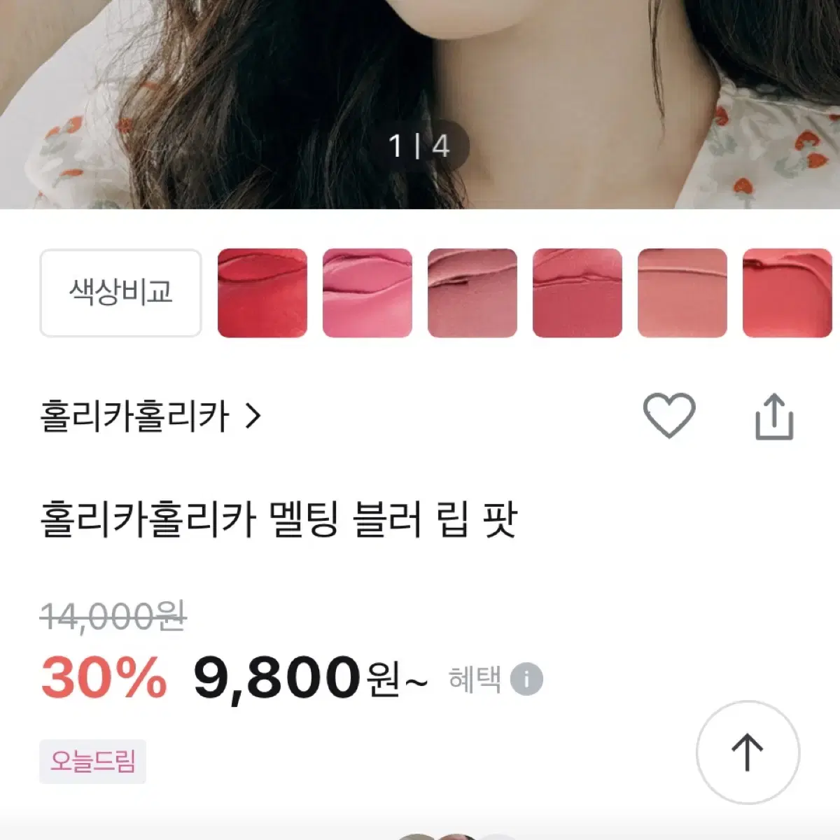 홀리카 멜팅 블러 립팟 06 넥타