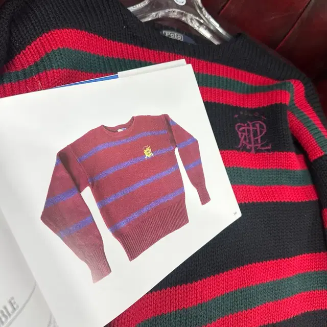 80S POLO VTG SCRIBBLE KNIT 폴로 모 스웨터