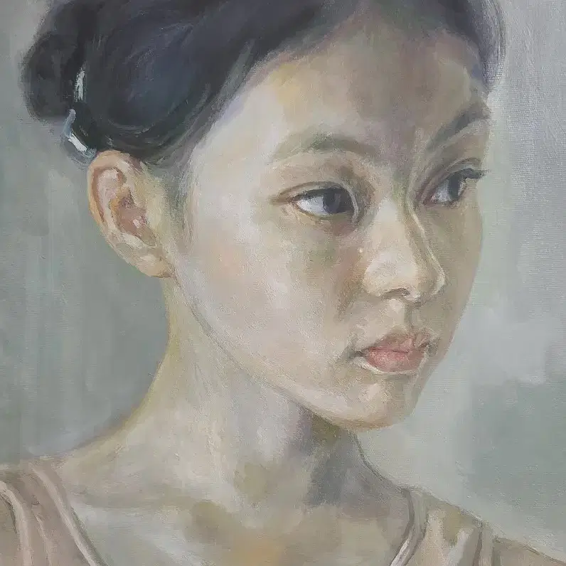 애헌, 소녀, 60x50cm, 2003년.