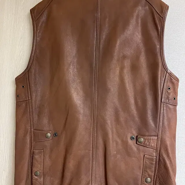 폴로 랄프로렌 GRINDLAY cow leather vest M