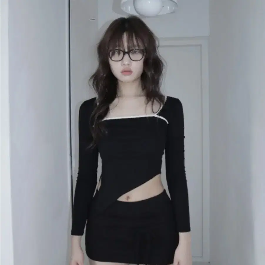 클라따 KIM SKIRT PANTS 리본 스커트