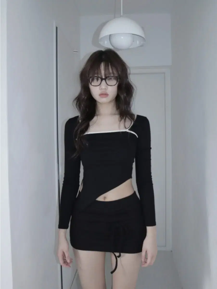 클라따 KIM SKIRT PANTS 리본 스커트