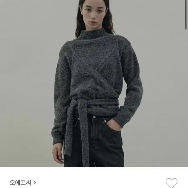 오에프씨 랩 레이어드 니트 ofc Wrap Layered Knit