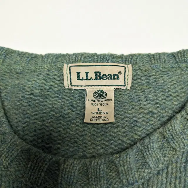 80s LL Bean 엘엘빈 스코틀랜드 울 스웨터