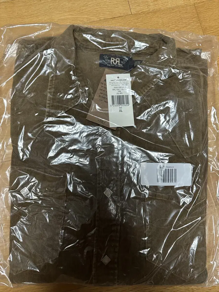 RRL 더블알엘  코듀로이 웨스턴 셔츠 탄 XL