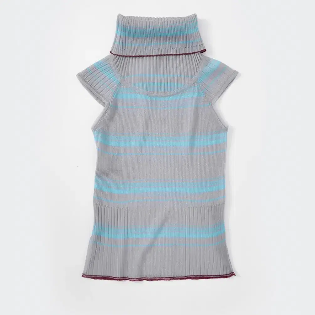 울리카상투스 High neck stripe vest (grey) 탑 팔아