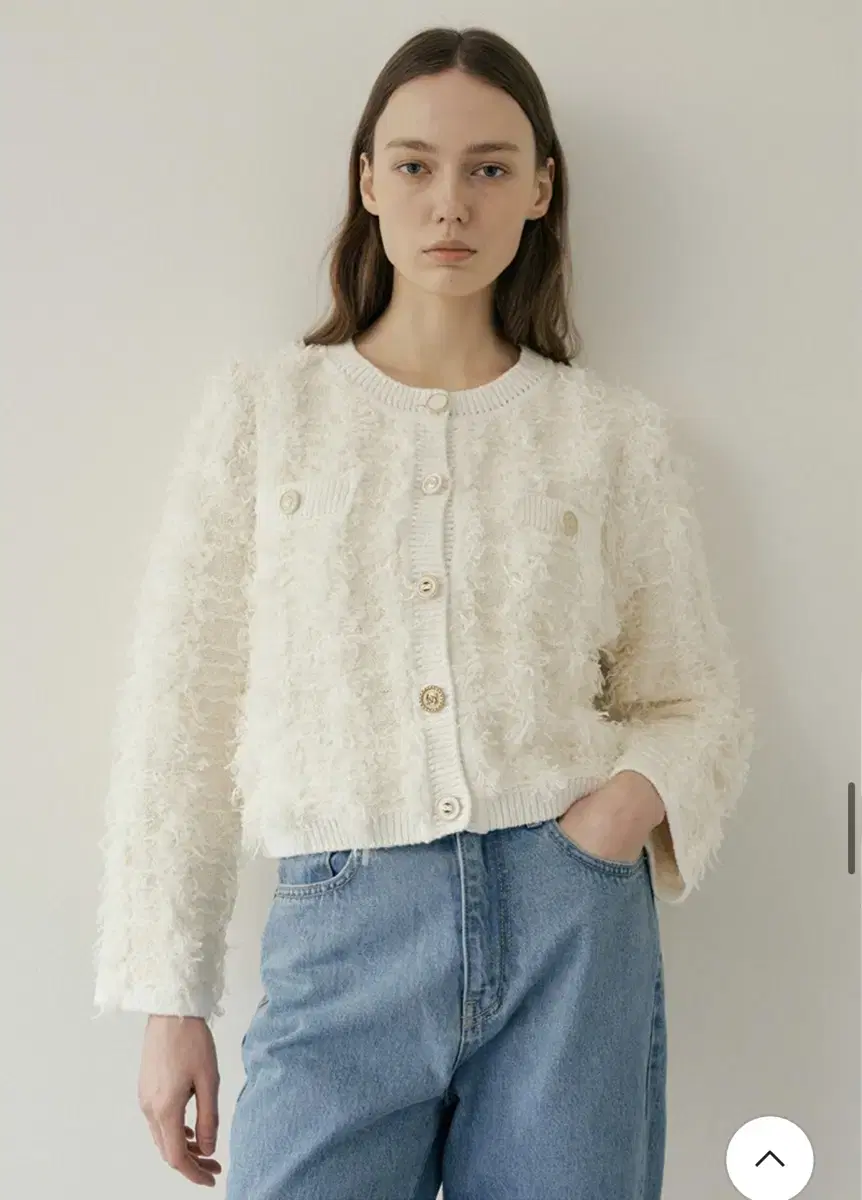 [1회 착용] Octette 111 blanc tweed knit car