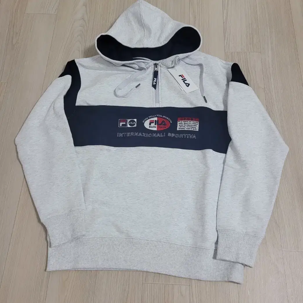 새상품)휠라 FILA 공용 반집업 후드티 아노락 후디 90 S