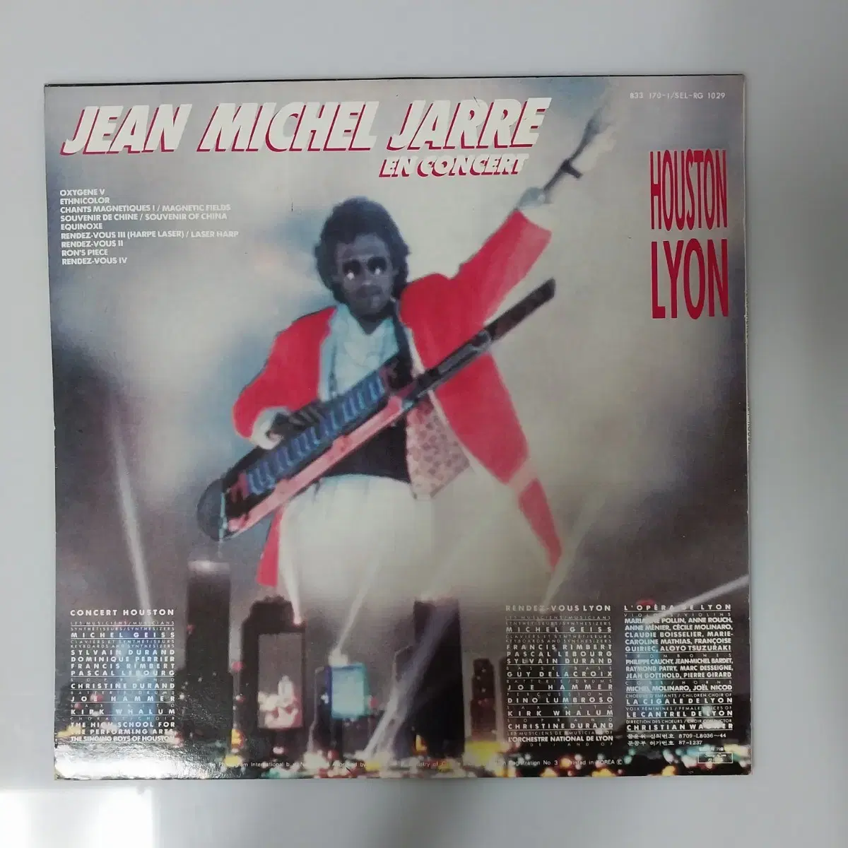 JEAN MICHEL JARRE INCONCERT 장미셜 자르  LP