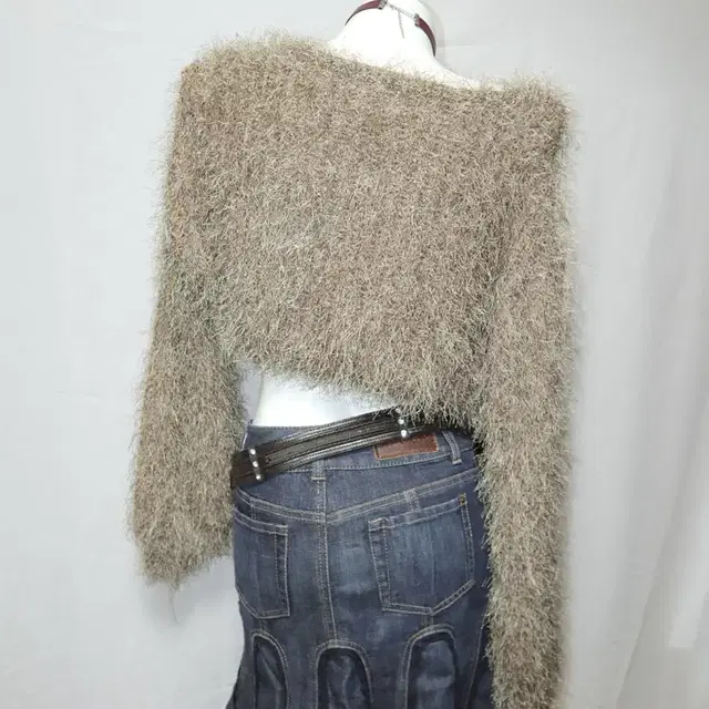 Fairy brown fur cardigan