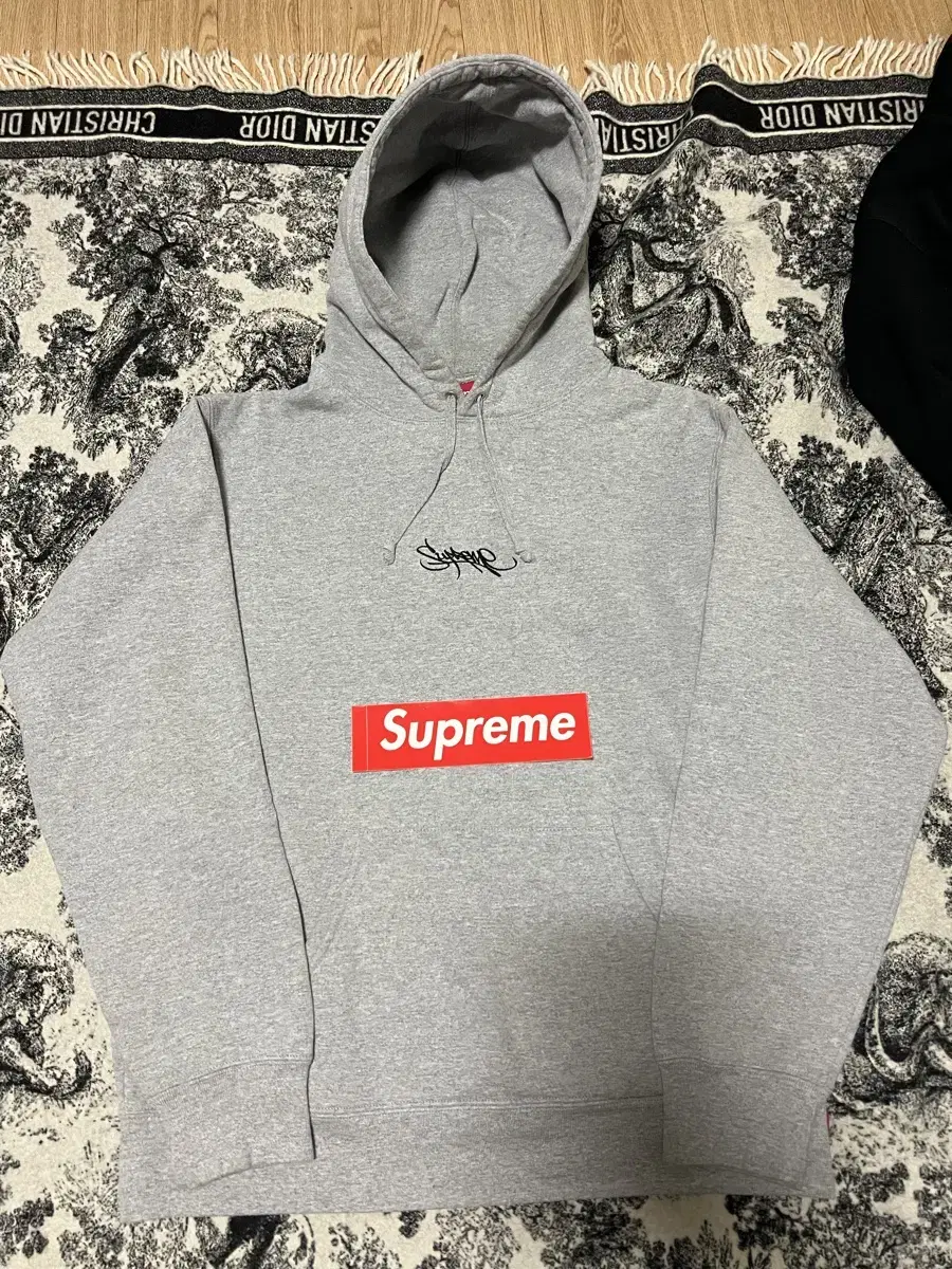 Supreme Heather Grey Hoodie