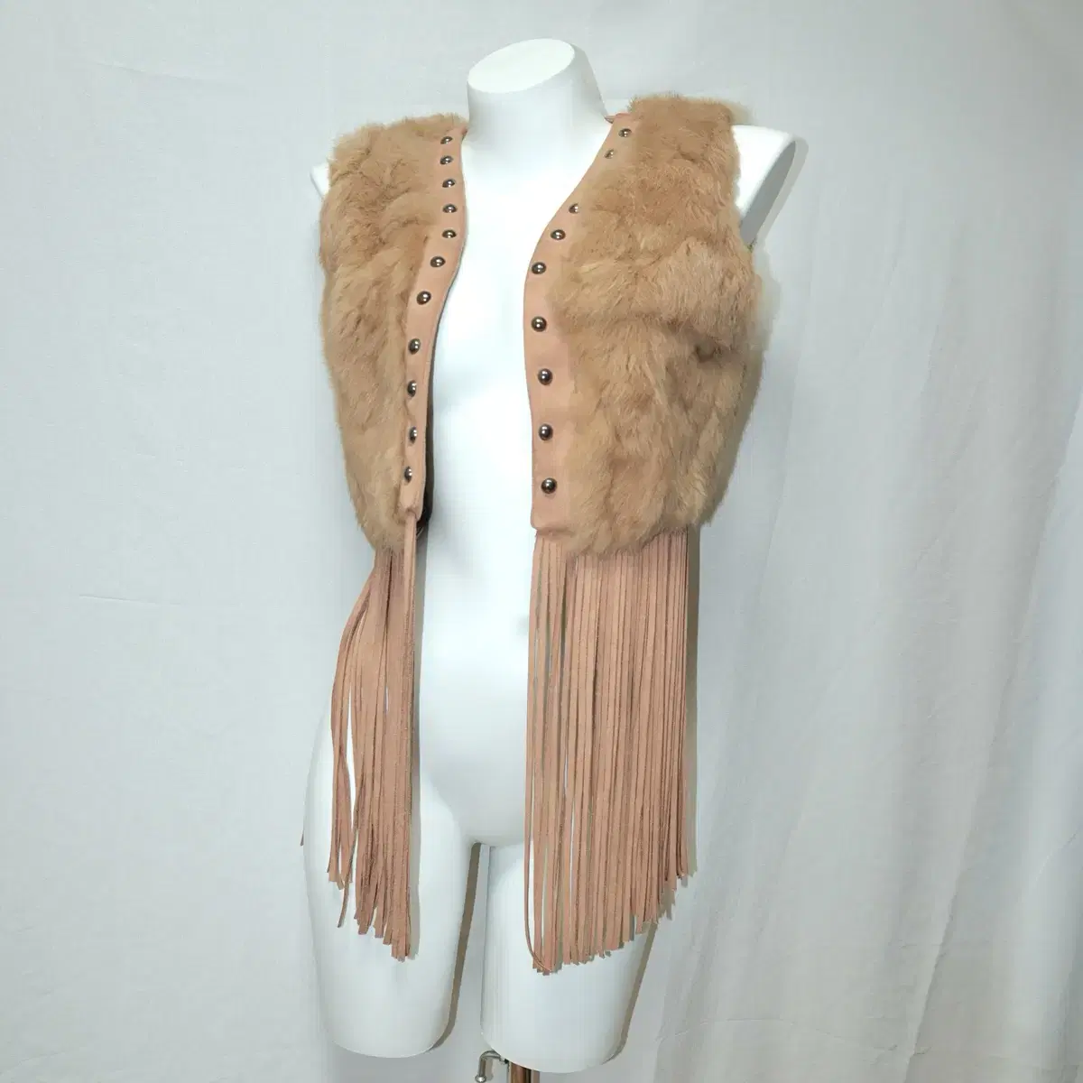 Fairy fur fringe vest