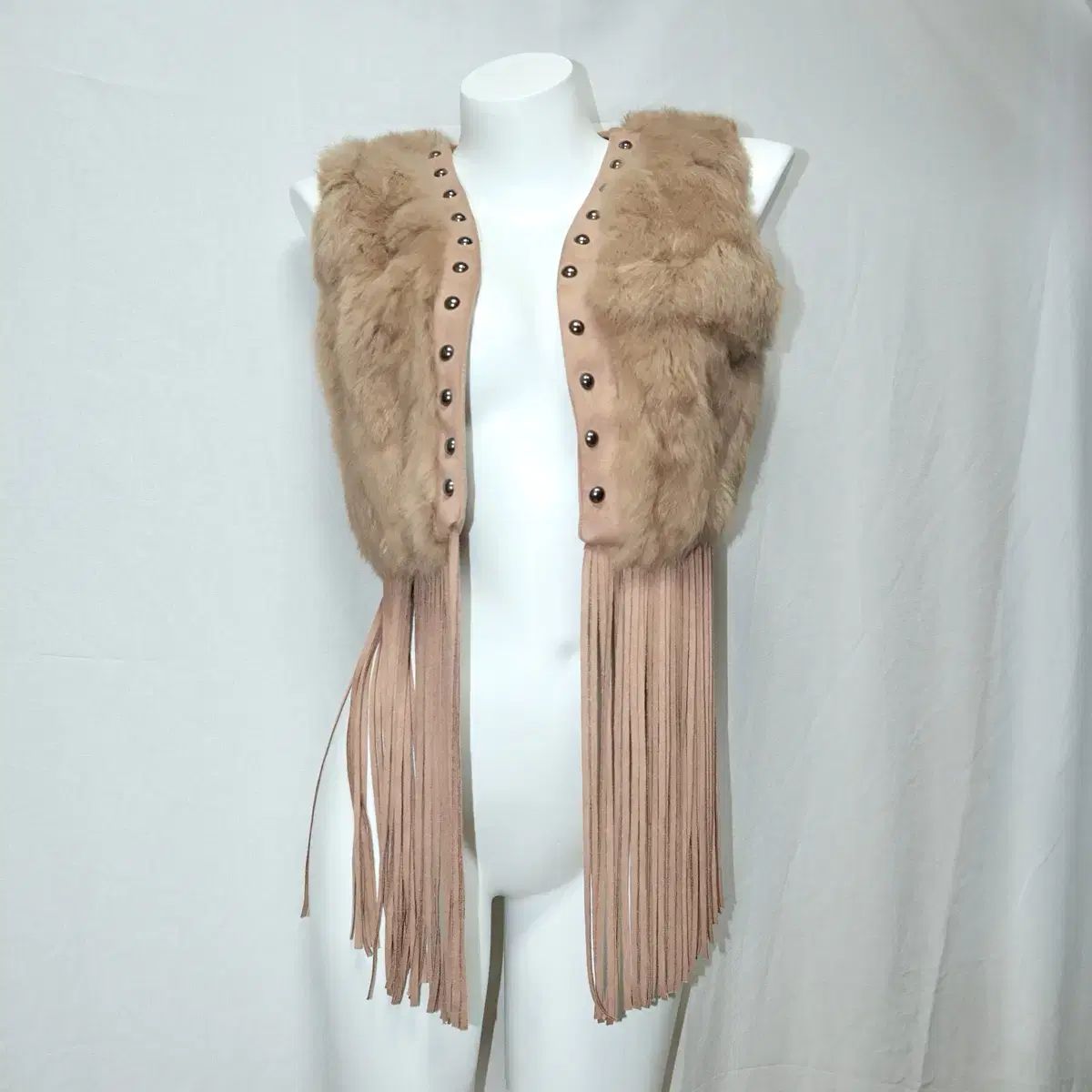 Fairy fur fringe vest