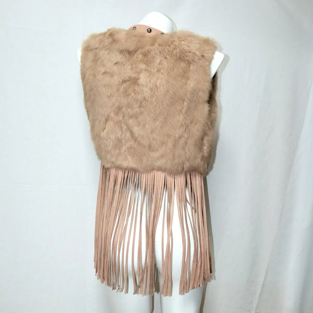 Fairy fur fringe vest