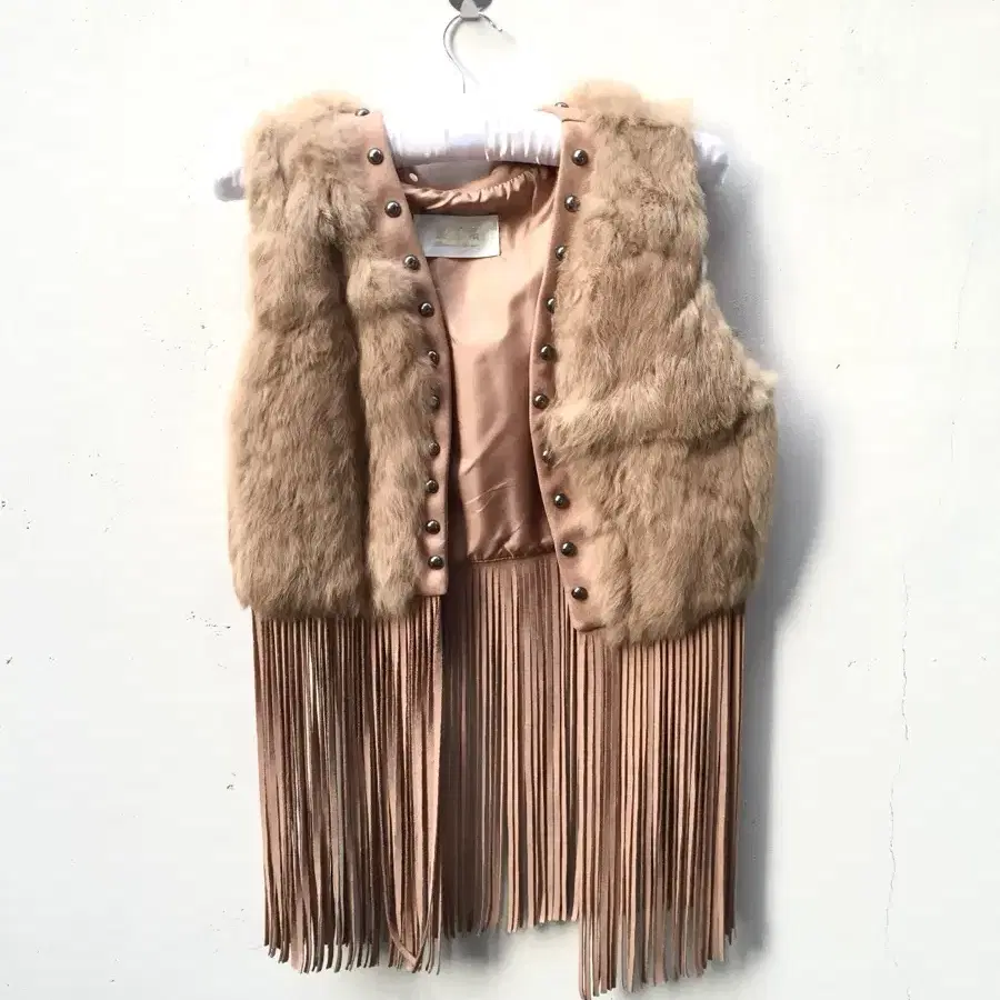 Fairy fur fringe vest