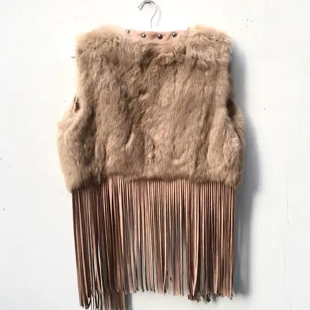 Fairy fur fringe vest