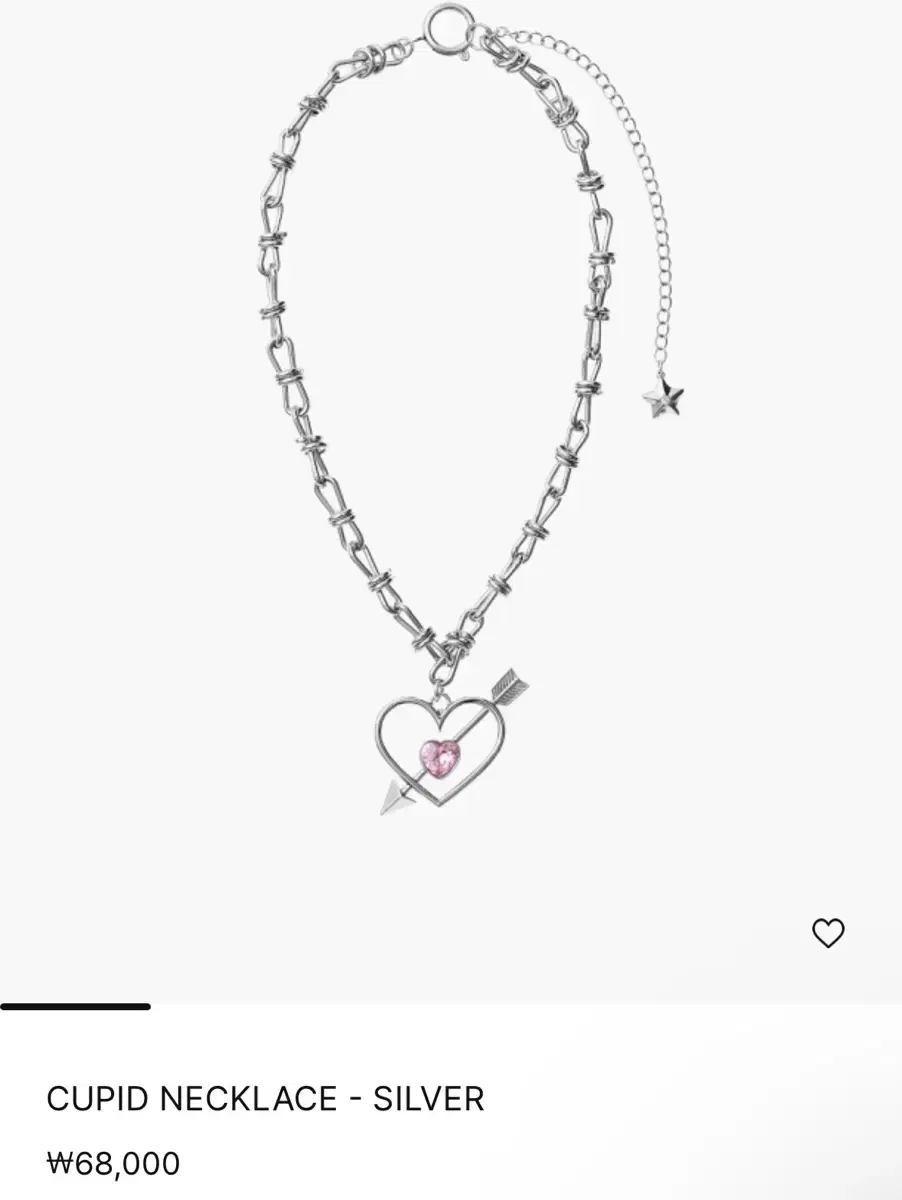 Fennec 페넥 CUPID NECKLACE SILVER 큐피드 목걸이