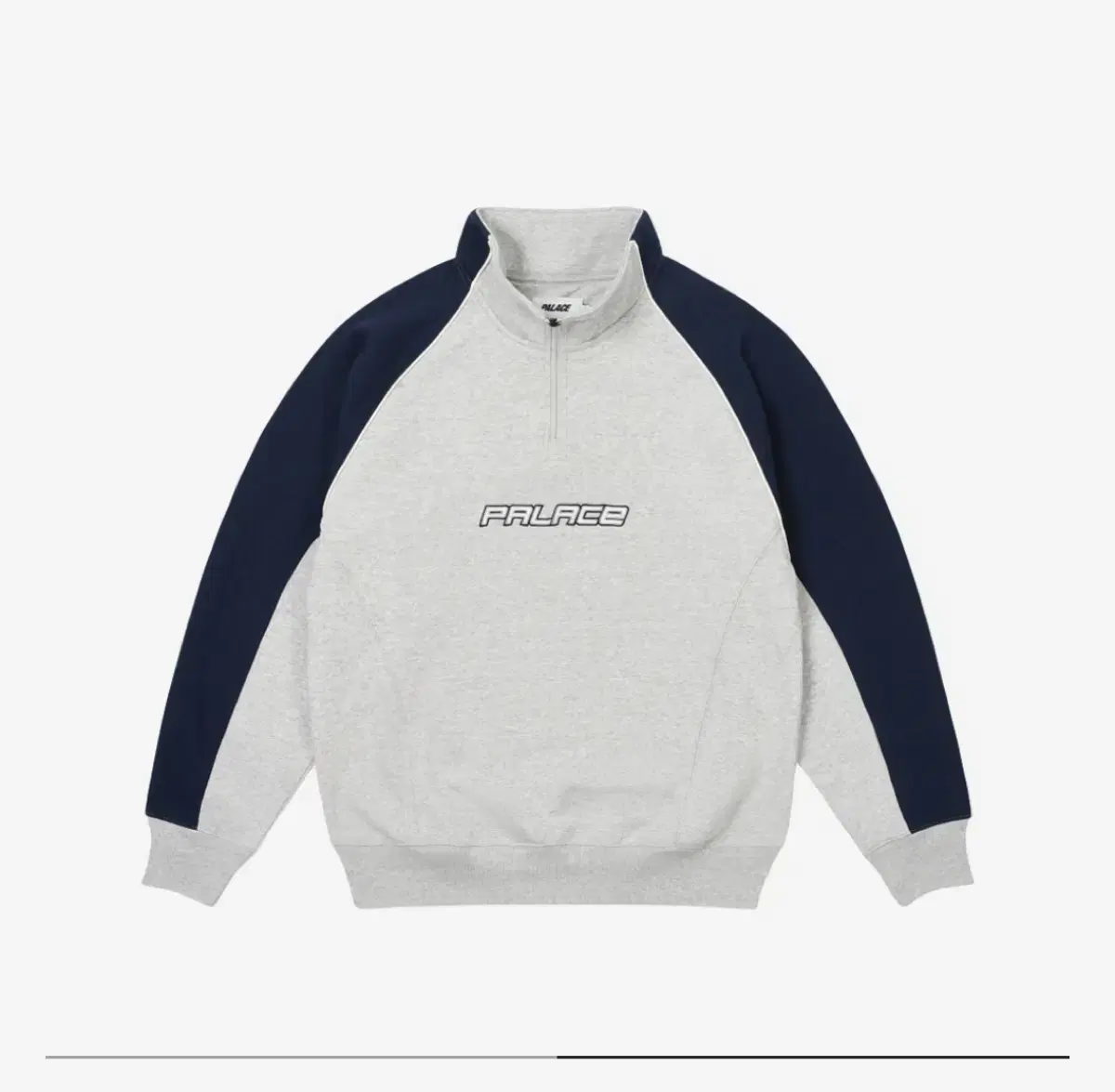 Palace Palstar 1/4 zipup Gray L사이즈 팝니다!