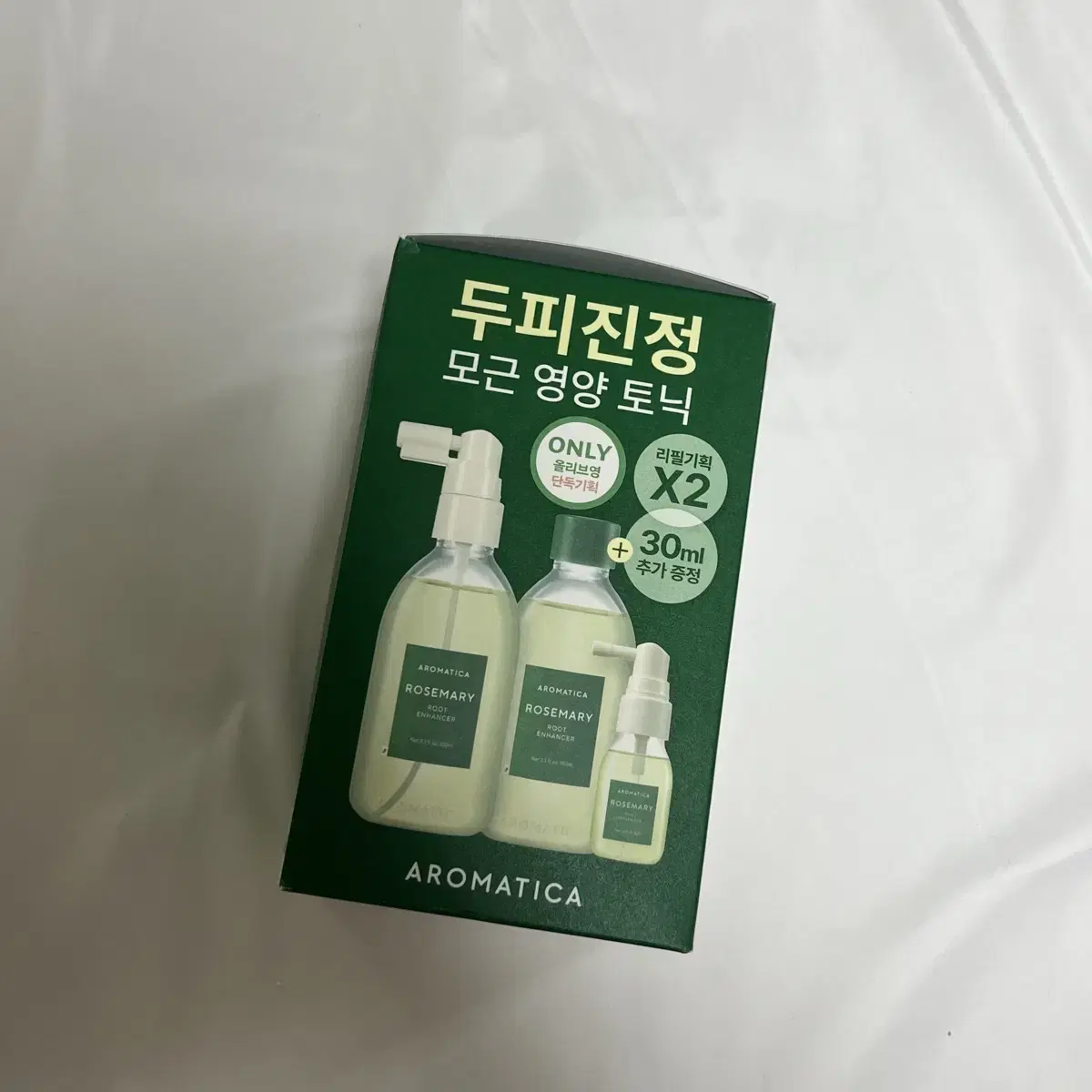 [미개봉새제품] 올리브영 아로마티카 로즈마리 루트 인핸서 100ml 더블