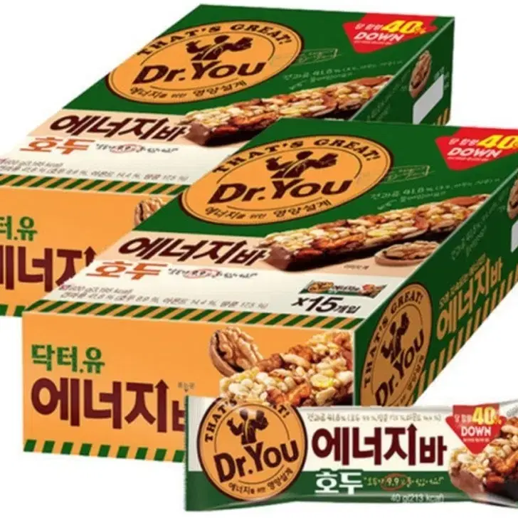 닥터유 에너지바 호두 40g 30개